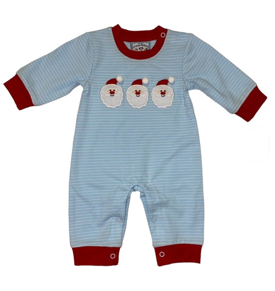 Santa Applique Boys Romper