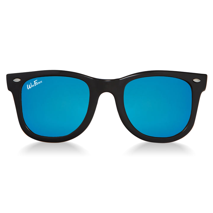 Polarized WeeFarers Black w/ Ocean Blue