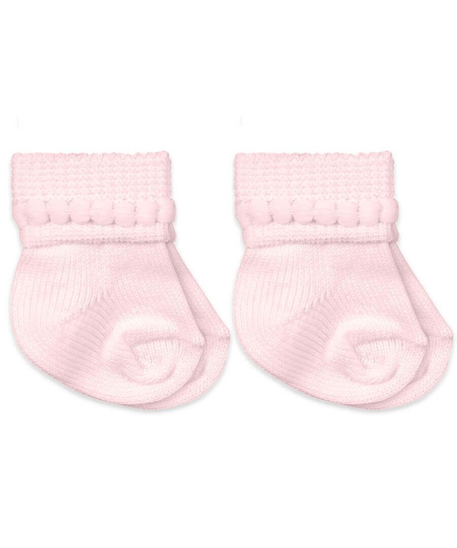Jefferies Socks Bubble Bootie Pink - 2 Pair Pack