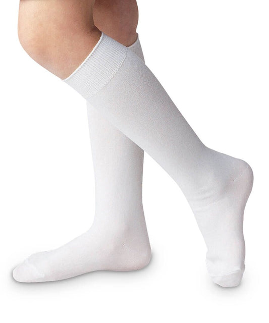 Jefferies Socks Classic White Nylon Knee High Socks - 1 Pair