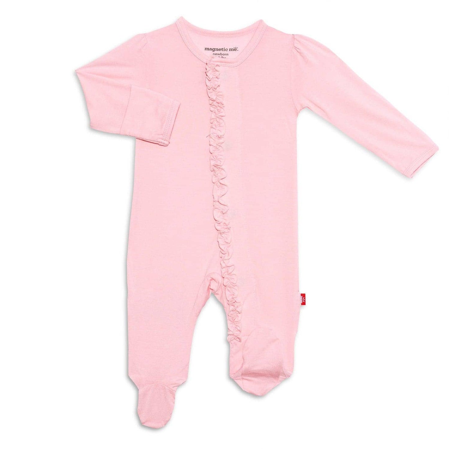 Pink Ruffle Modal Magnetic Footie