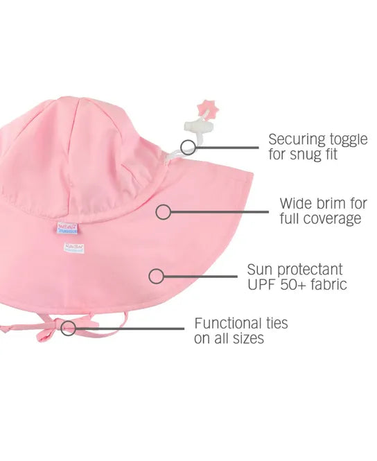 Ruffle Butts Pink Sun Protective Hat