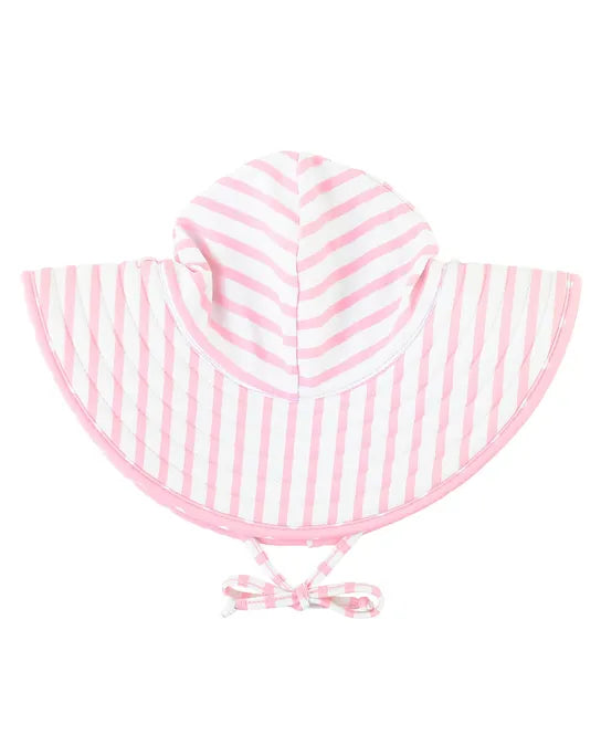Ruffle Butts Polka Dot and Stripe Reversible Swim Hat